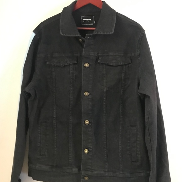 Pink Dolphin Jacket Black with blue stripes Large - Picture 1 of 3